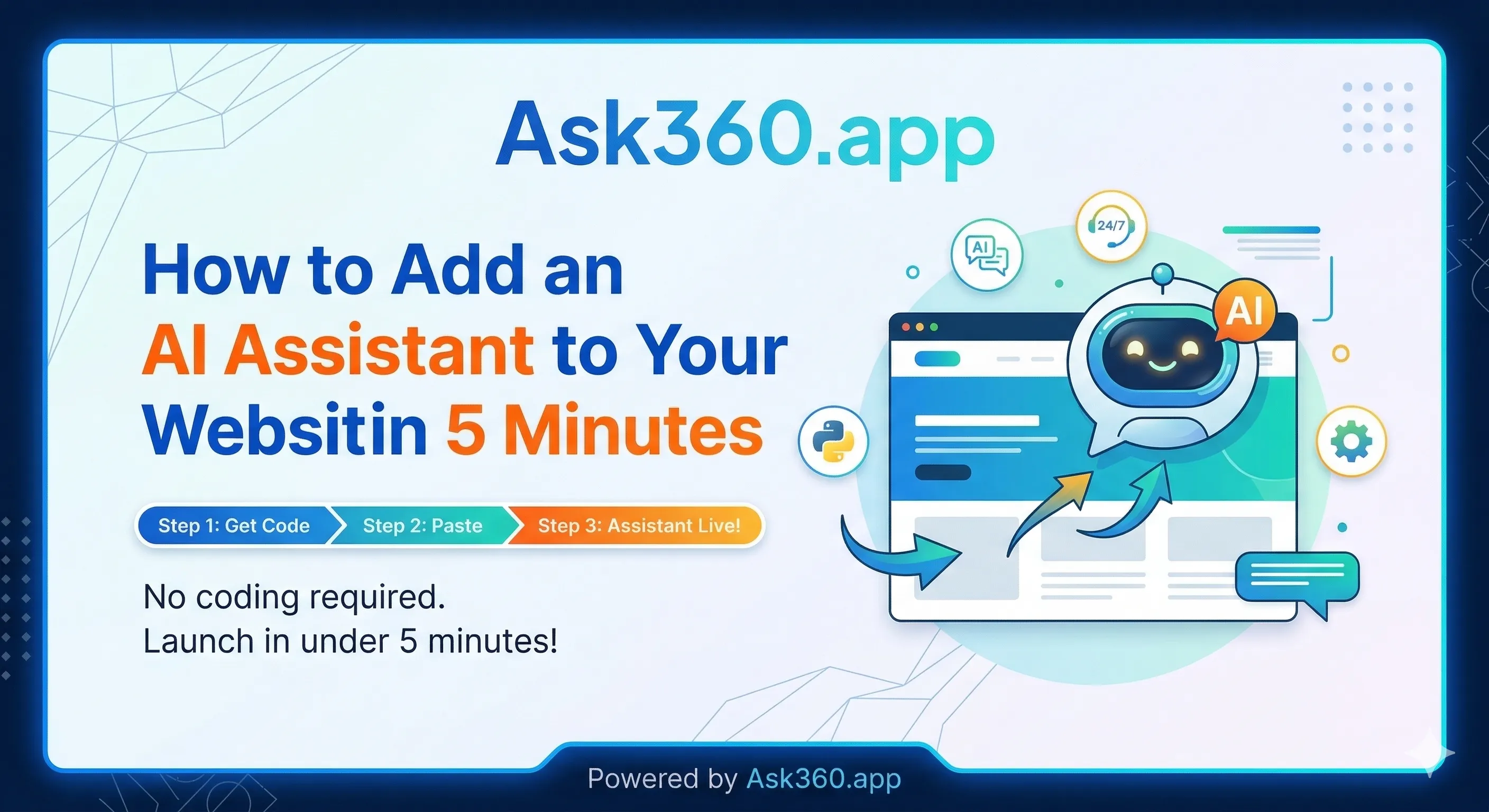 How to Add an AI Assistant to Your Website in 5 Minutes